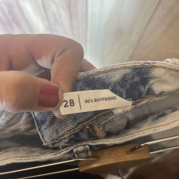 Pacsun Jeans Denim Size 28 High Rise 90s Boyfriend Bleached Tie Dye Baggy Loose - Picture 5 of 10